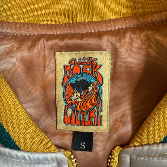 Classic Rock Couture SMALL Dolly Western Mustard Bomber Jacket - Picture 8 of 14